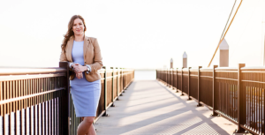 woman on a pier spousal support